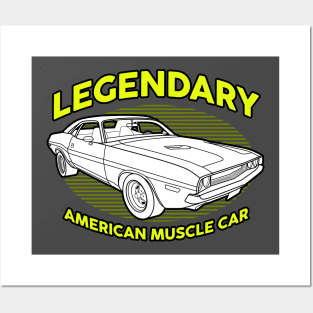 Legendary American Muscle Car Posters and Art